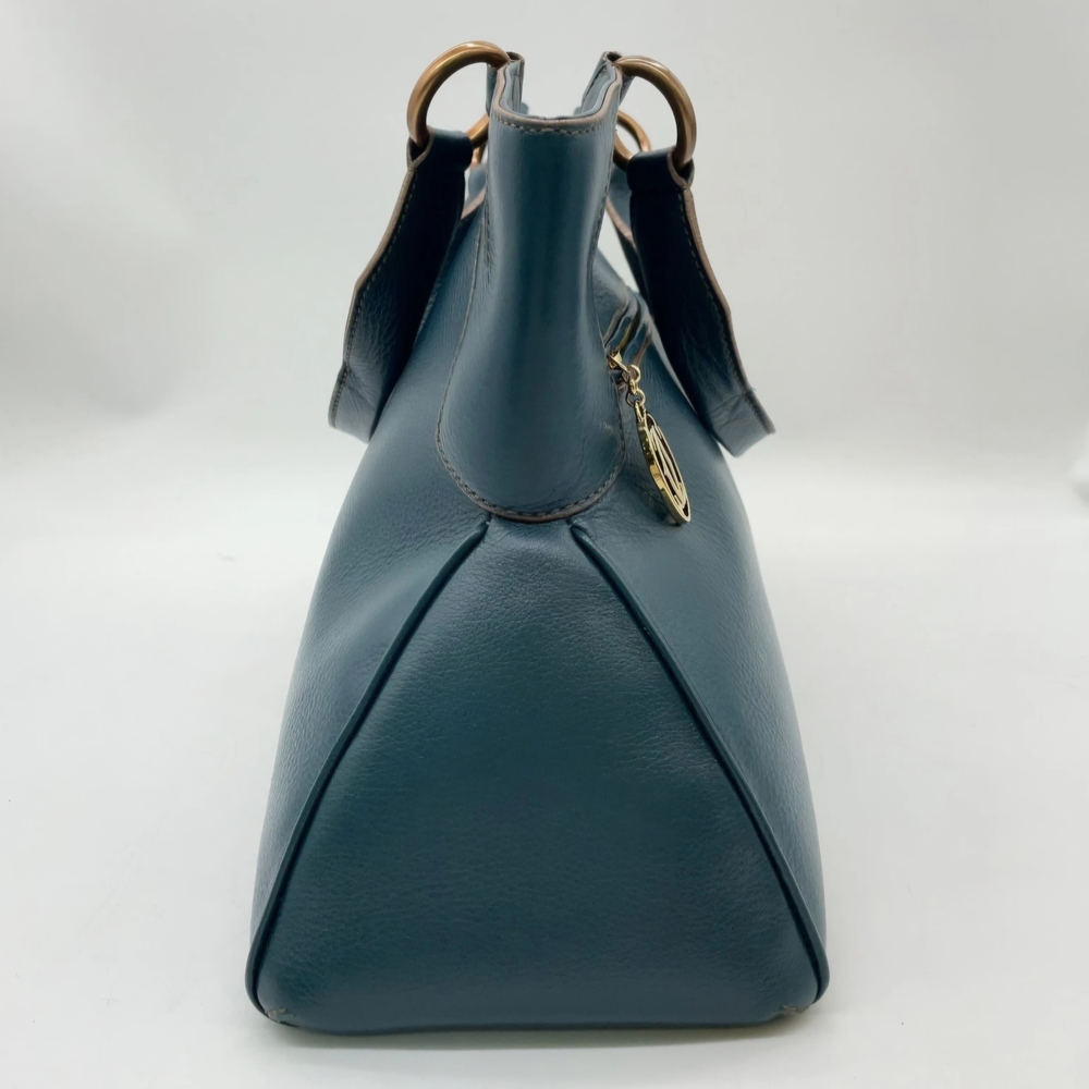 Cartier Blue Leather Women's Bag Authentic In Pristine Condition - Picture 5 of 14